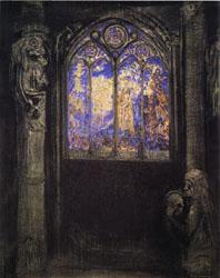 Odilon Redon Stained-Glass Window oil painting picture